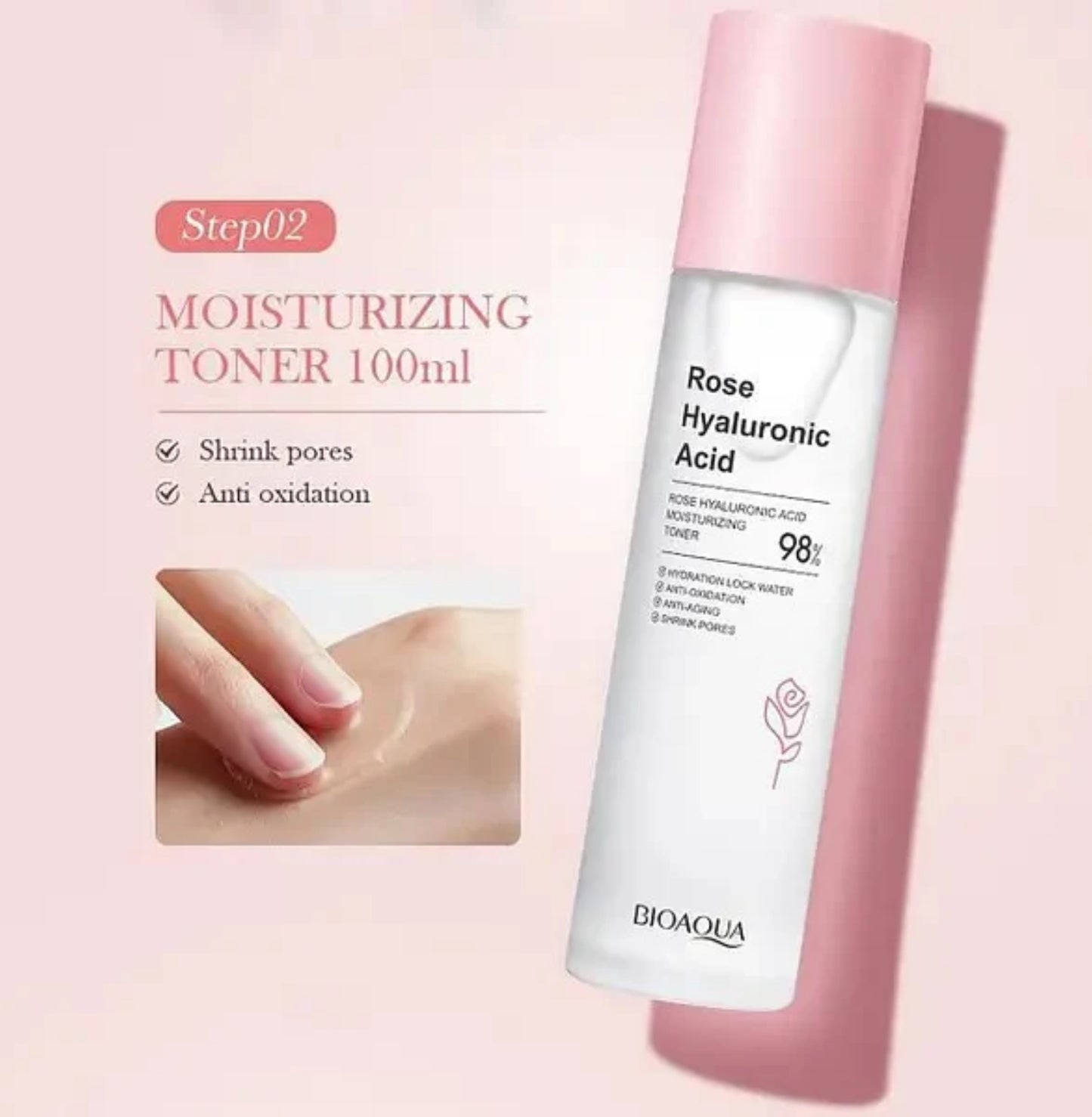 Rose Hyaluronic Acid Moisturizing Toner