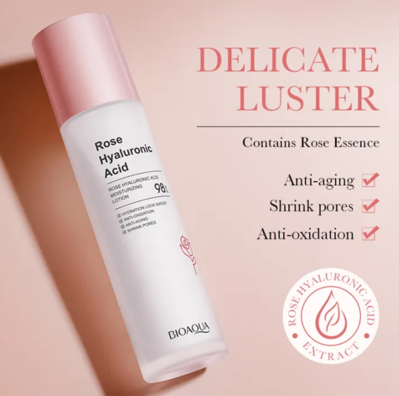 Rose Hyaluronic Acid Moisturizing Toner