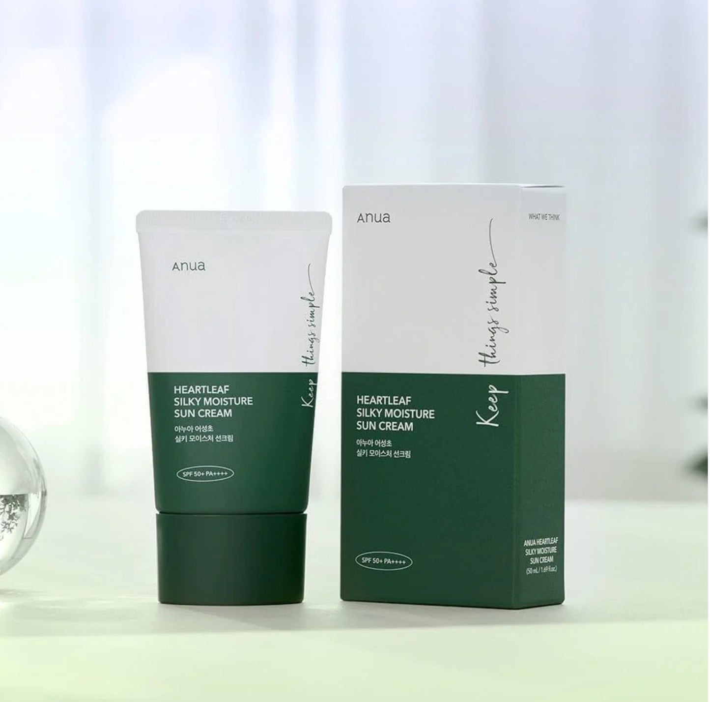 ANUA -Heartleaf Silky Moisture Sun Cream
